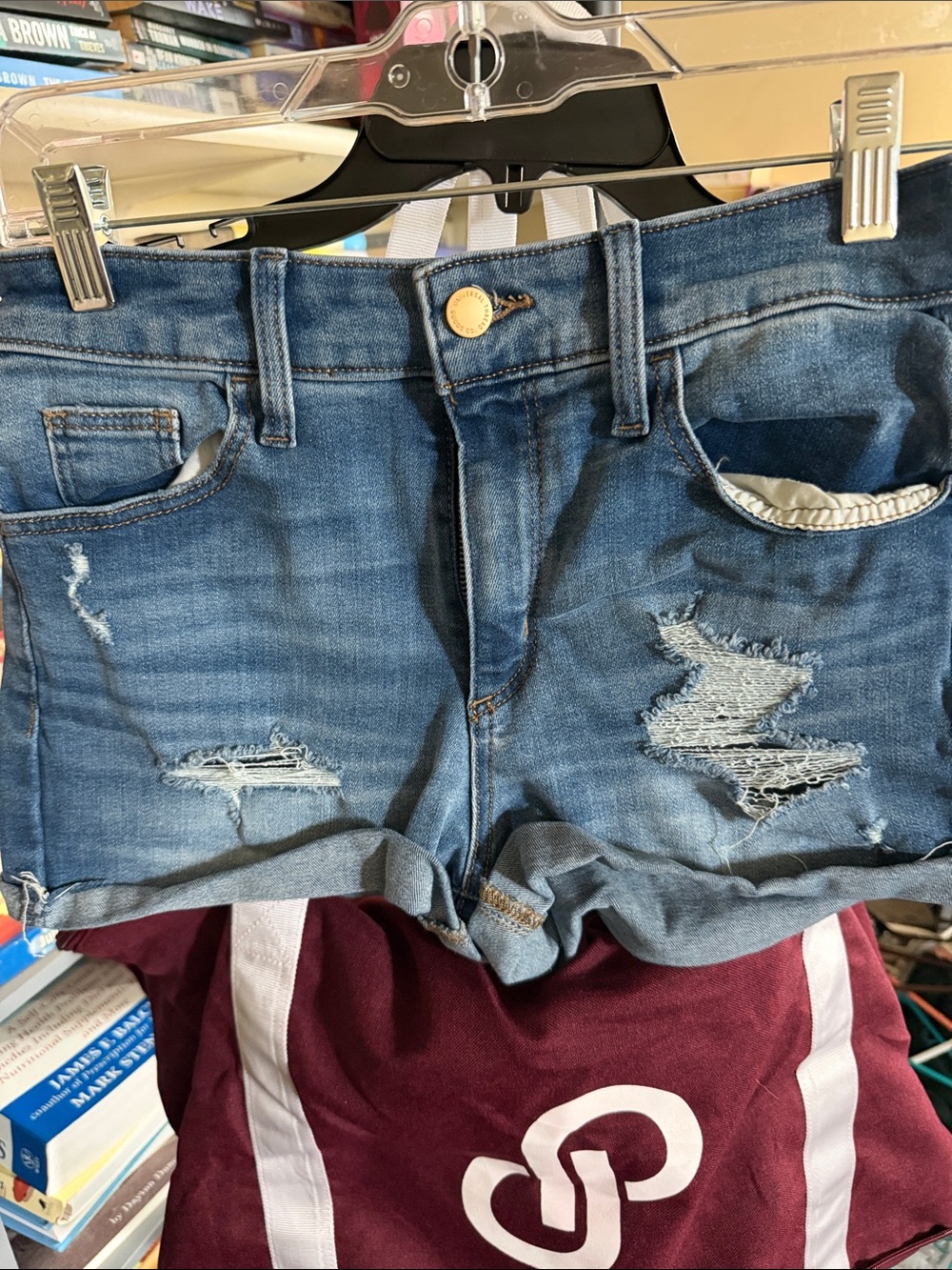 Universal Thread Distressed Blue Denim Jean Shorts
